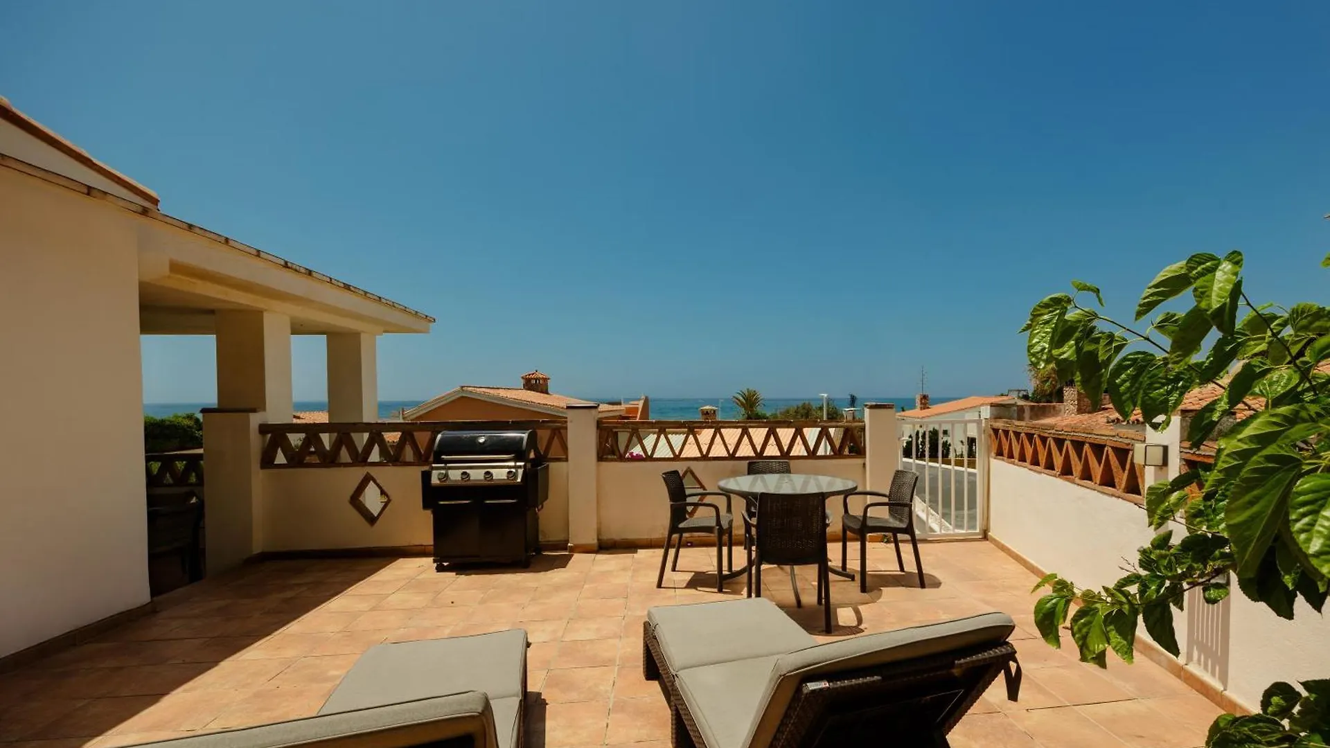 In The Second Line, Modern Beachfront Holiday Home In Costabella, Marbella